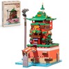 APENGBAOL Japanese Bathhouse Micro Building Blocks, 2657PCS Steampunk Architecture Building