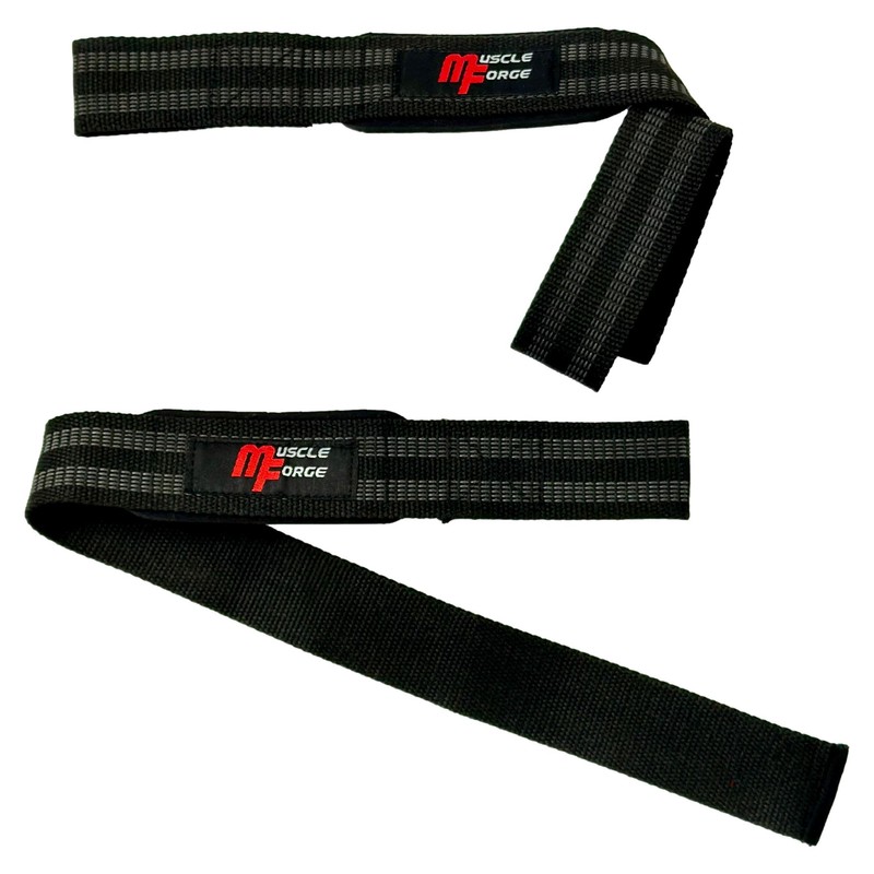 MuscleForge® Deadlift Straps for Strength Training, Weightlifting and Powerlifting -