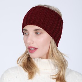 axy HBW5 Winter Headband Women's Knitted Headband Red