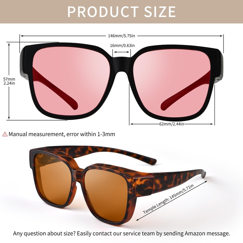 AVDLAB Indoor Fluorescent-41 Pink & Outdoor Fluorescent-60 Brown Tinted Fit