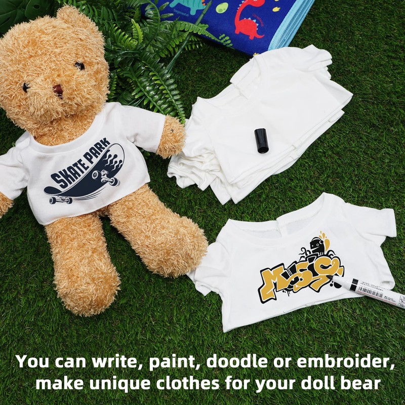 Litherr S Sublimation Stuffed Bear Tshirt Fit 14-18 Inch Plush