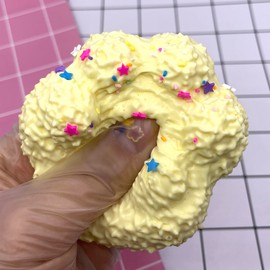 Handmade Taba Silicone Squishy Donut / Hamburger / Paw Squeeze Toys, Stress Relief & ASMR Toy, Fun Sensory Fidget Toy for Adults (Paw)