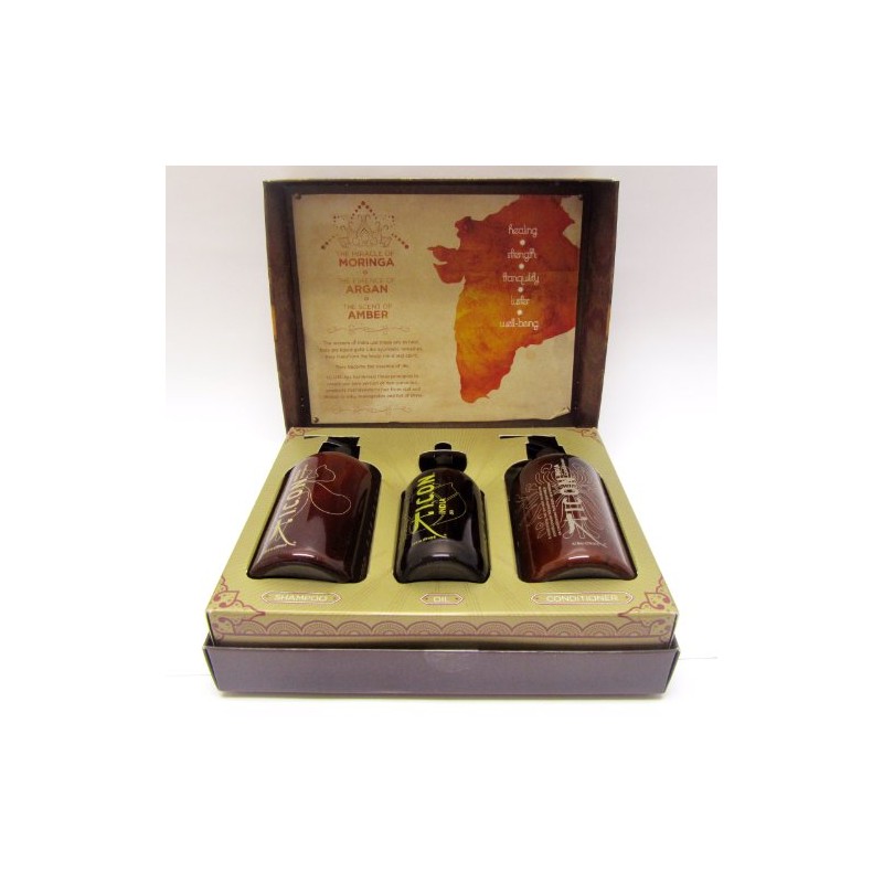 ICON INDIA Hair Care Trio Set(India-Oil, Shampoo, Conditioner)