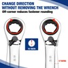 WORKPRO 7-Piece 3-in-1 Reversible Ratchet Wrench Set, SAE 5/16" to