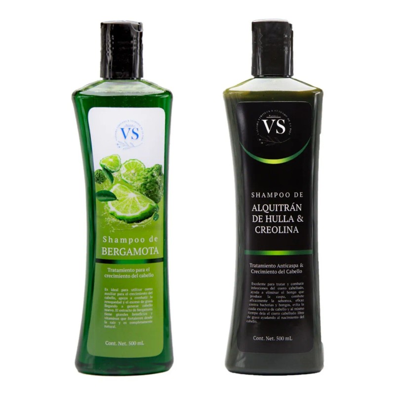 2 Pack Shampoo Alquitrán Creolina & Bergamota Sin Parabenos