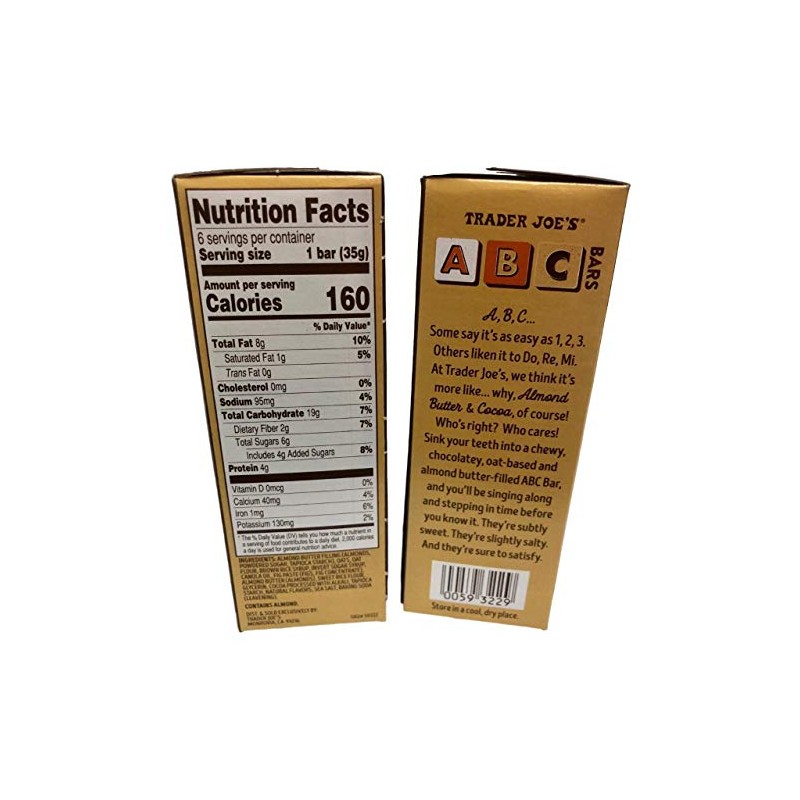 Trader Joe's ABC Almond Butter Cocoa Bars - 2 Box