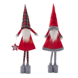 Fun Express Christmas Decorative Plush Gnomes – Festive Holiday Decor for Home Offices Parties and Seasonal Celebrations – Perfect Mantels and Holiday Decorations – 2 Pieces