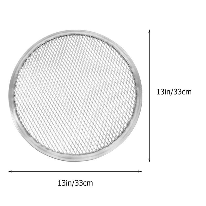 Luxshiny 13 Inch Aluminum Pizza Pan with Holes Mesh Crisper