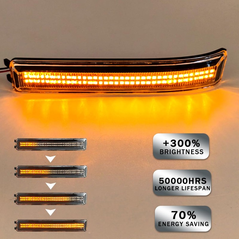 OTnhaee LED Side Mirror Turn Signal Lights Sequential Switchback LED