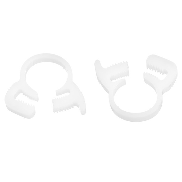 sourcing map 2 Pcs Double Snap Grip Hose Clamps, Plastic