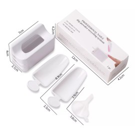 Xiaoya Recipiente Para Reciclar Uñas O Manualidades + Embudo