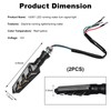 KVAEY 2 PCS Motorcycle Indicators Flowing Turn Signal Lights, Motorbike