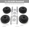 Ringstar Starring 105-200 Lbs adjustable dumbbells (65LBS Black with Trays)
