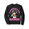 Powered by K-Pop and Ramen Anime Style Sweatshirt