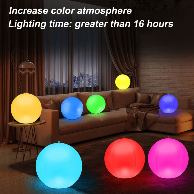 Solar Floating Ball Pool Light IP68 Water Resistant Brightness Adjustment