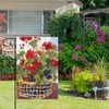 DMERBYL Geranium Basket 12.5 X 18" Decorative Garden Flag