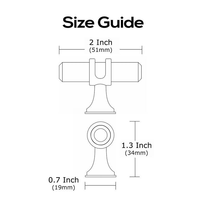 Alzassbg 10 Pack Matt Black and Silver Cabinet Knobs, 2