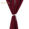 Chiffon Table Runner 2 Pieces 10ft Burgundy Romantic Rectangle Table