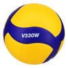 Mikasa V330W, Competition Club Indoor Game Volleyball, Blue/Yellow