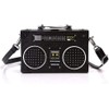 Bolso bandolera clásico con forma de radio para mujer, con