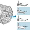 Skyflame Stainless Steel Round Tumble Rotisserie Grill Basket for Partitioned