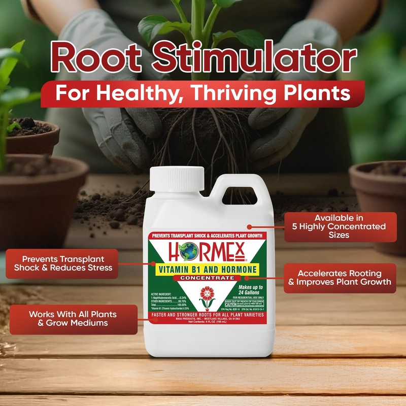 Hormex Rooting Hormone Concentrate with B1 – Root Growth Stimulator