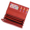 Saddler Womens Large Leather Wallet Credit Card Organiser Coin Purse