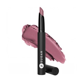 SUGAR Cosmetics Lápiz Labial Matte Attack Transferproof 07 Peachwood Mac (Rosa Melocotón) Hidratante, Larga Duración, Acabado Mate                    
