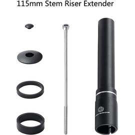 Teyssor Bicycle Fork Extension Handlebar Connector Bicycle Handlebar Adapter for Extension Handlebar Extension for Road Bike MTB 1-1/8 Inch 28.6 mm