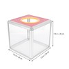 jojofuny 1 x Lotteri Box Tombola Dropbox Transparent Charity Box