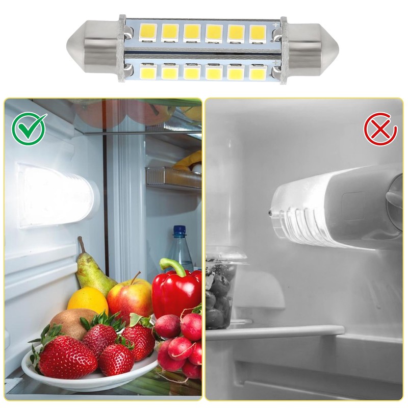 PWEOW 200729000P RV Refrigerator 12V LED Light Bulb for Dometic