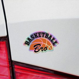 ANGDEST CLUB Vinyl Stickers Decals of Basketball Bro - Apply On Any Smooth Surfaces Indoor Outdoor Bumper Tumbler Wall Laptop Phone Skateboard Cup Glasses Car Helmet Mug Door Truck Gifts Decoration
