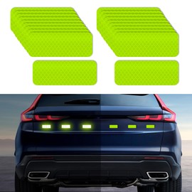 QZTYTY 20PCS Reflective Stickers, Car Safety Sticker, High-Visibility Reflective Decals, Universal Waterproof Reflective Tape Stickers Car Exterior Accessories for Car Truck Bike Motorcycle (Green)