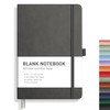 RETTACY Blank Journal Notebook, 192 Pages, A5 Medium Size (5.7''