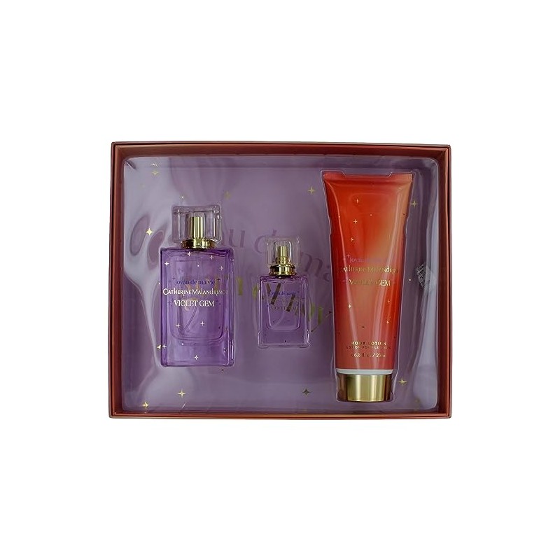 Catherine Malandrino Violet Gem 3 Piece Gift Set Eau de