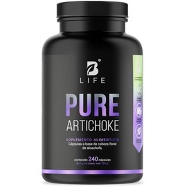 Alcachofa pura de 240 Cápsulas 500 mg. Ingredientes naturales. Pure Artichoke B Life.