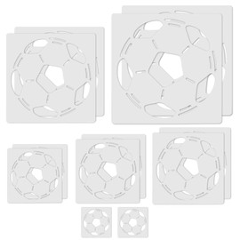 Football Painting Template, 12pcs Plastic Football Stencil Kit, DIY Craft Template Plastic, Reusable/Wash, for Furniture/Canvas/Home Decor/DIY Art Crafts