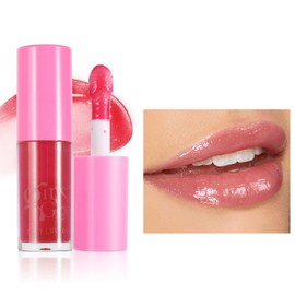 Hydrating Lip Oil，Lip Gloss Oil，Long Lasting Plumping Lip Gloss，Non-StickyTinted Lip Balm Lip Care Transparent Toot Lip Oil，Prevents Lip Lines and Dry Cracked Lips