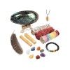 Variety Sage Smudge Kit with Shell, Palo Santo, Stones, Bracelet,