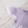 Hevemexy Baby Girl Clothes Daddy's Princess Romper Floral Bowtie Shorts