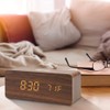 SPORTARC Bedside Wireless Alarm Clock with Dimmable LED Display -