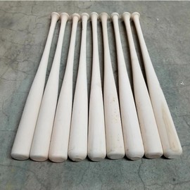 9 Pack 31" Wood Baseball Bats Blem Craft