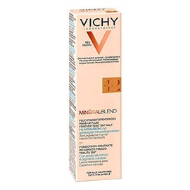 Vichy "vichy mineralblend t12 sienna 30ml base de maquillaje fluida hidratante" tono 12 sienna 30