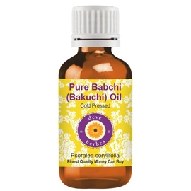 Deve Herbes Pure Babchi Oil (Psoralea corylifolia) Cold Pressed 10ml (0.33 oz)