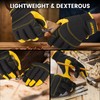 JUMPHIGH Safety Work Gloves, Men's Utility Mechanic Working Gloves for