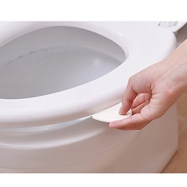 Toilet Cover Handle(Pack of 2) Toilet Seat Pad Cover Lifter, Lift Raise Lower Lid The Clean Way - Avoid Touching - Self-Adhesive Hygiene - Cleaner & Healthier