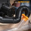 POWERTEC 70198 Flexible Dust Collection Hose, Black, 2.5"