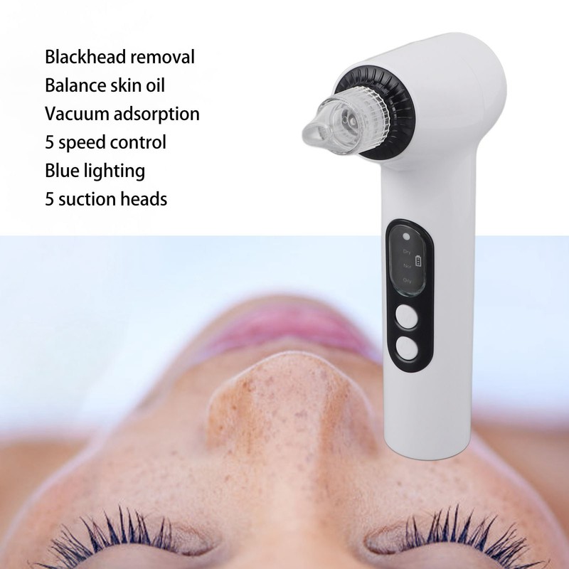 Blackhead Remover Vacuum Cleaner Blue Lighting Electric Blackhead Removal Machine