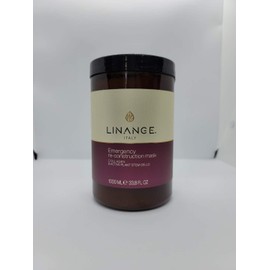Linange Spa - Emergency Collagen Mask (1000ml); Strengthening, Hydrating, Nourishing, Hair Care Product; Hair Mask w/Proteins for Men and Women – for Thin, Dry, Damaged, Treated Hair