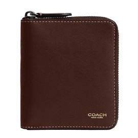 Coach Men's Zip Around Coin Wallet, Maple, One Size